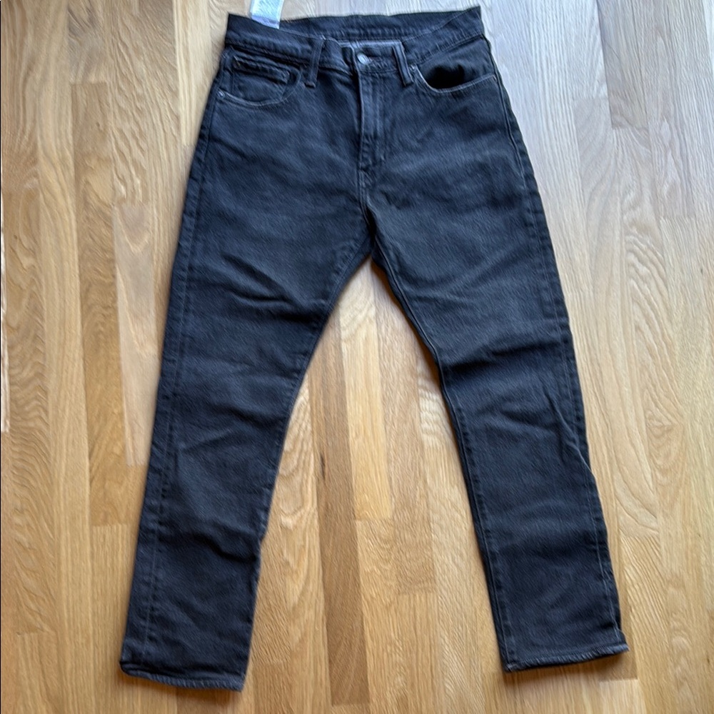 Levi's Black Straight Leg Jeans Classic Fit
